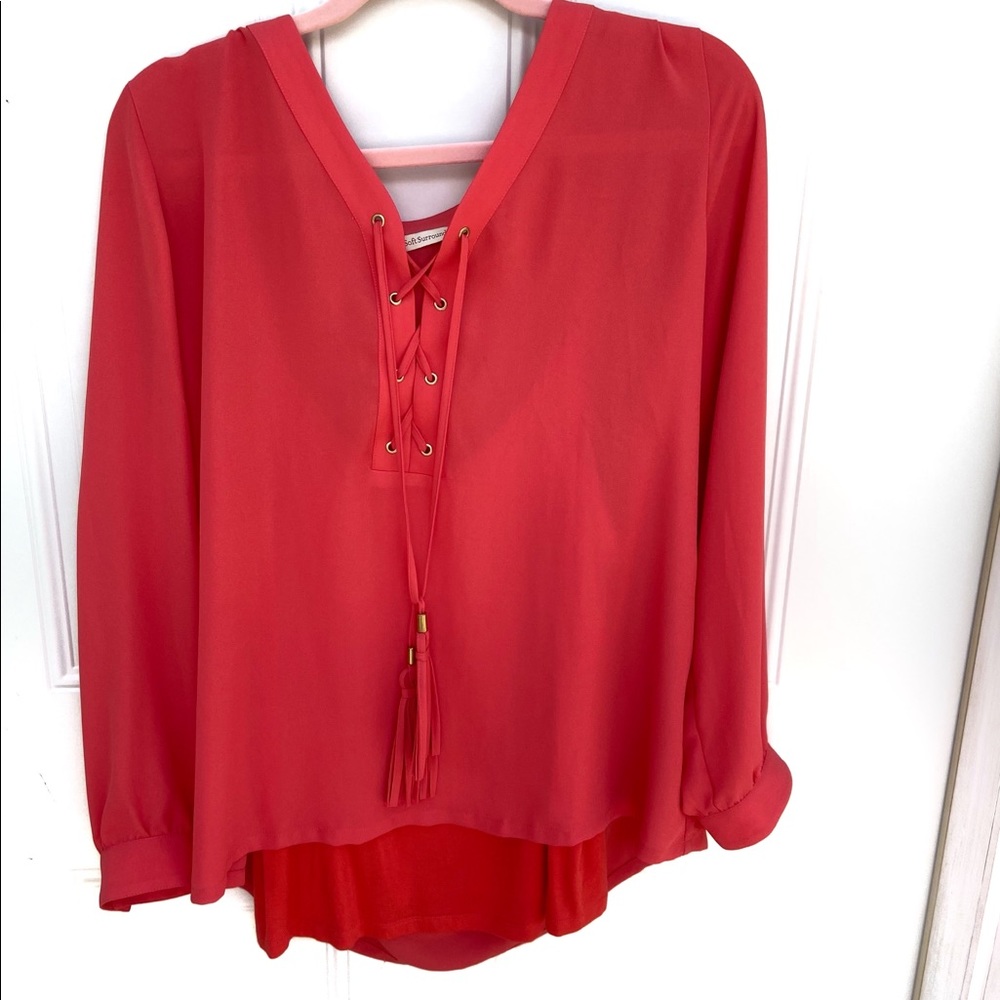 Soft surroundings long sleeve top. M